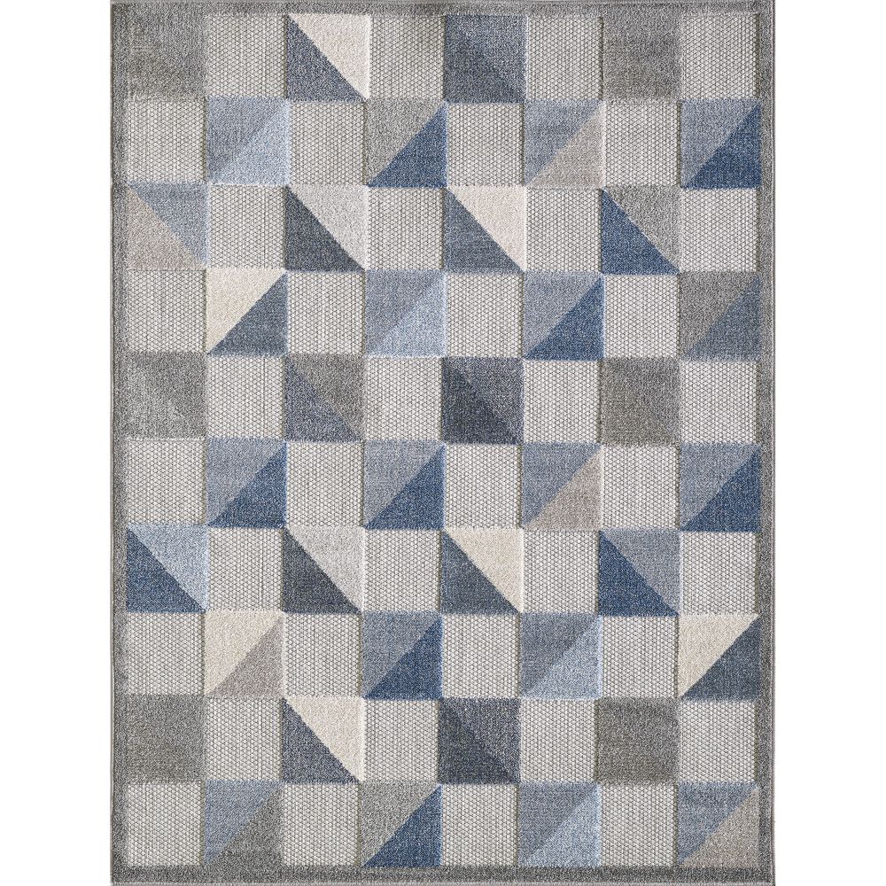 KAS CAA6923 Calla 6 Ft. 7 In. X 9 Ft.  Rectangle Rug in Blue
